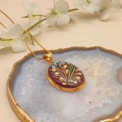Imperial Meenakari Agate Necklace