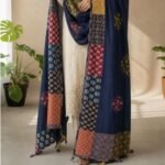 Indigo Royale Ajrakh Cotton Dupatta - Image 3