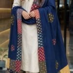 Indigo Royale Ajrakh Cotton Dupatta - Image 2
