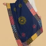 Indigo Royale Ajrakh Cotton Dupatta - Image 7