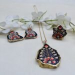 Kalaa Sutra Meenakari Agate Jewelry Set - Image 2