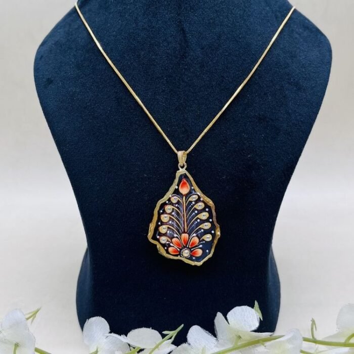 Kalaa Sutra Meenakari Agate Jewelry Set - Image 3
