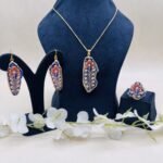 Karigar's Jewel Meenakari Agate Jewelry Set