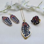Karigar's Jewel Meenakari Agate Jewelry Set - Image 2