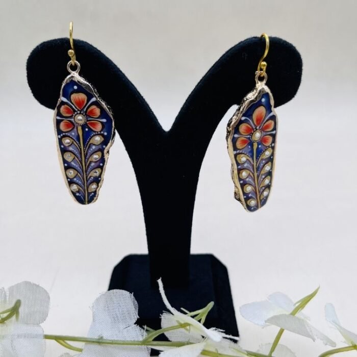 Karigar's Jewel Meenakari Agate Jewelry Set - Image 4