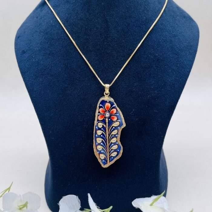 Karigar's Jewel Meenakari Agate Jewelry Set - Image 3