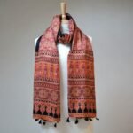 Kesar Kalpana Ajrakh Modal Silk Stole