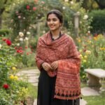 Kesar Kalpana Ajrakh Modal Silk Stole - Image 4