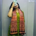 Kesar Kalpana Ajrakh Modal Silk Stole - Image 7