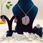 Maharani Heritage Meenakari Agate Jewelry Set