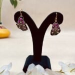 Maharani Heritage Meenakari Agate Jewelry Set - Image 3