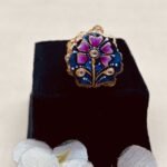 Maharani Garden Meenakari Agate Jewelry Set - Image 4