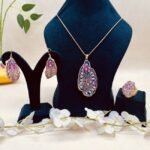 Maharani Grace Meenakari Agate Jewelry Set