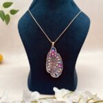 Maharani Grace Meenakari Agate Jewelry Set - Image 2