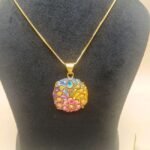 Maharani Grace Meenakari Agate Necklace - Image 4