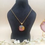 Maharani Grace Meenakari Agate Necklace - Image 3
