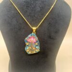 Maharani Heritage Meenakari Agate Necklace - Image 4