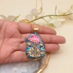 Maharani Heritage Meenakari Agate Necklace - Image 2