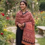 Mehfil Ajrakh Modal Silk Stole - Image 4