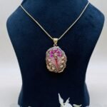 Mehfil Noor Meenakari Agate Jewelry Set - Image 3