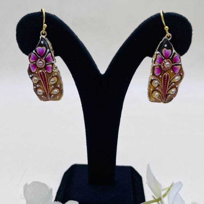 Mehfil Noor Meenakari Agate Jewelry Set - Image 4
