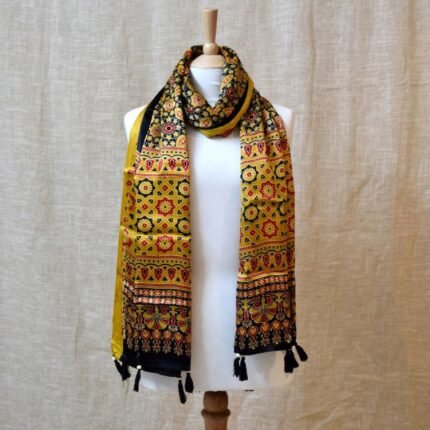 Mitti & Motif Ajrakh Modal Silk Stole