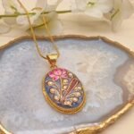 Moonstone Palace Meenakari Agate Necklace