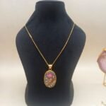 Moonstone Palace Meenakari Agate Necklace - Image 3
