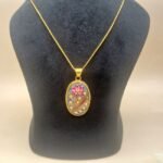 Moonstone Palace Meenakari Agate Necklace - Image 4