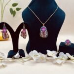Noor Mahal Meenakari Agate Jewelry Set