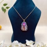 Noor Mahal Meenakari Agate Jewelry Set - Image 2
