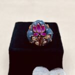 Noor Mahal Meenakari Agate Jewelry Set - Image 4