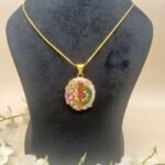 Noor Mahal Meenakari Agate Necklace - Image 4