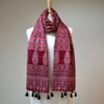 Noor-e-Ajrakh Modal Silk Stole