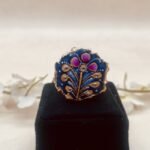 Rajputana Royale Meenakari Agate Jewelry Set - Image 4