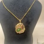 Rajputana Royale Meenakari Agate Necklace - Image 4