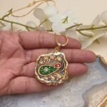 Rajputana Royale Meenakari Agate Necklace - Image 2