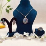 Rajsi Elegance Meenakari Agate Jewelry Set