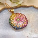 Rajsi Elegance Meenakari Agate Necklace