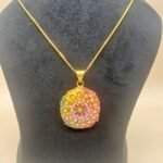 Rajsi Elegance Meenakari Agate Necklace - Image 4
