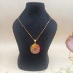 Rajsi Elegance Meenakari Agate Necklace - Image 3