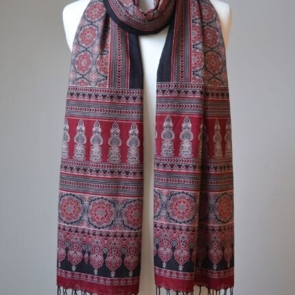 Rajsi Riwaayat Ajrakh Modal Silk Stole