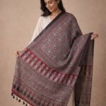 Rajsi Riwaayat Ajrakh Modal Silk Stole - Image 2