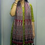 Rajsi Riwaayat Ajrakh Modal Silk Stole - Image 4