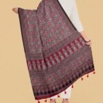 Rajsi Riwaayat Ajrakh Modal Silk Stole - Image 3