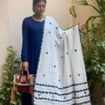 Rajwada Rang Ajrakh Cotton Dupatta - Image 13