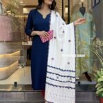 Rajwada Rang Ajrakh Cotton Dupatta - Image 8