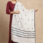 Rajwada Rang Ajrakh Cotton Dupatta - Image 5