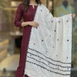 Rajwada Rang Ajrakh Cotton Dupatta - Image 4