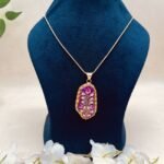 Rajwada Treasure Meenakari Agate Jewelry Set - Image 2